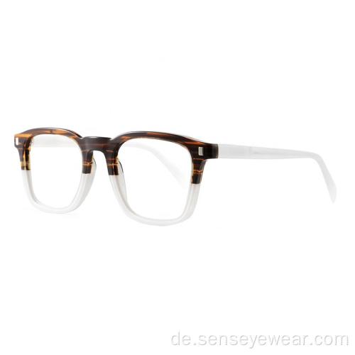 Benutzerdefinierte Logo Mode optische Brille Acetat Brillenrahmen